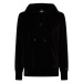 Tommy Hilfiger Mikina - RELAXED VELVET HOODIE čierna