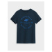 Chlapčenské tričko 4FJSS23TTSHM294-31S tmavo modré - 4F