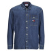 Tommy Jeans  TJM CLASSIC DENIM OVERSHIRT  Košele s dlhým rukávom Modrá