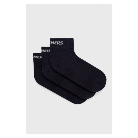 Ponožky Skechers (3-pak) tmavomodrá farba