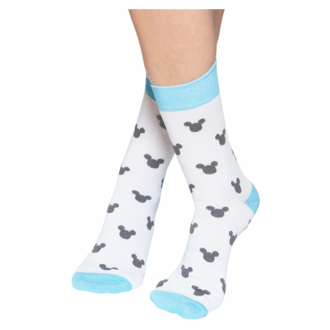 Modro-sivé vzorované ponožky Mickey Socks Slippsy
