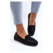 Women's loafers made of Eco Suede Black Amrutia