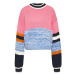 Tommy Jeans Sveter - Tommy Hilfiger TJW SLEEVE COLORBLOCK SWEATER viacfarebný