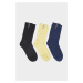 Ponožky 3-Pack Karl Lagerfeld K/Essential Tag Socks 3P Modrá