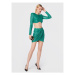 Elisabetta Franchi Súprava blúzka a sukňa TG-002-27E2-V500 Zelená Slim Fit