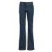 Strečové džínsy, rozšírené, vysoký pás