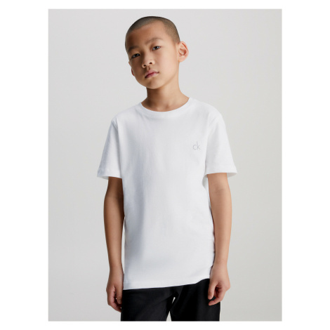 Chlapčenské tričko 2 Pack Boys Lounge T-Shirts Modern Cotton B70B793300908 biela/čierna - Calvin Calvin Klein