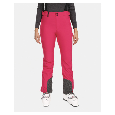 Kilpi RHEA-W Dámske softshellové lyžiarske nohavice UL0407KI Ružová