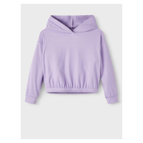 Light purple girly hoodie name it Louise - Girls