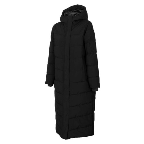 4F DOWN JACKET Dámsky páperový kabát, čierna, veľkosť