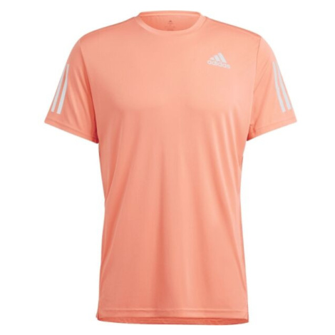 adidas OWN THE RUN TEE Pánske bežecké tričko, lososová, veľkosť