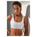 Trendyol White Seamless/Seamless Knitted Bra