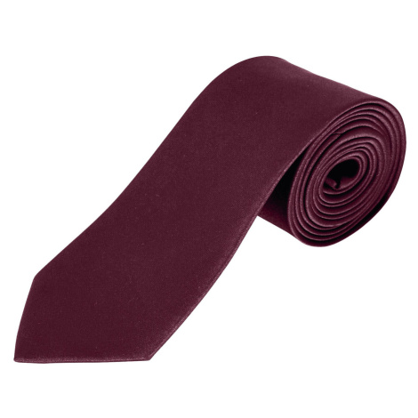 SOĽS Garner Saténová kravata SL02932 Burgundy