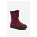 High women's insulated snow boots Burgundy Luxina