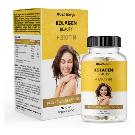 MOVIT ENERGY Kolagén beauty + biotín 90 tabliet