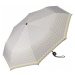 Esprit Dámsky skladací dáždnik Mini Basic printed sivý so žltým okrajom