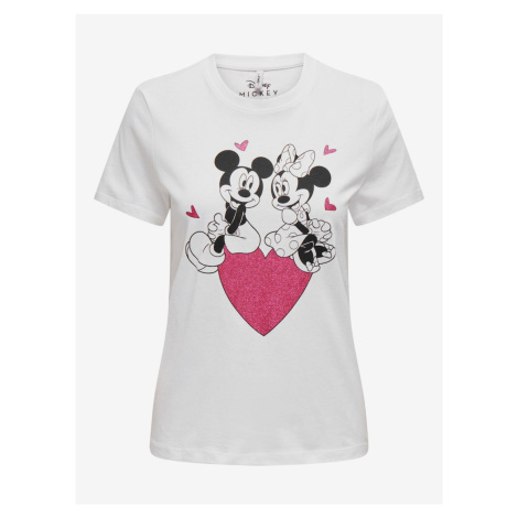 White women's T-shirt ONLY Mickey - Women