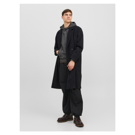 Black men's coat with wool Jack & Jones Harry - Men