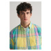 KOŠEĽA GANT REG COLORFUL MADRAS SS SHIRT LEMONADE YELLOW