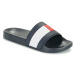 Tommy Hilfiger  RUBBER TH FLAG POOL SLIDE  športové šľapky Námornícka modrá