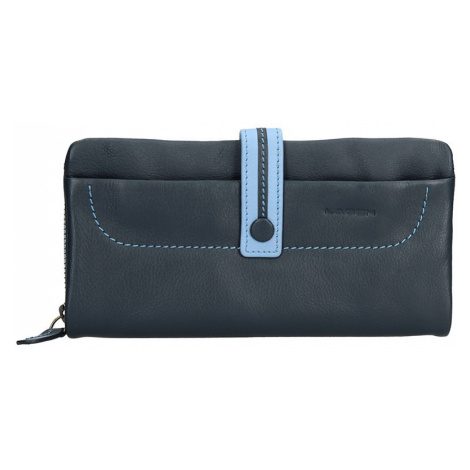 Dámska kožená peňaženka Lagen Kacie - modrá