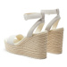 Calvin Klein Jeans Espadrilky Wedge Sandal Su Mg Btw YW0YW01026 Écru