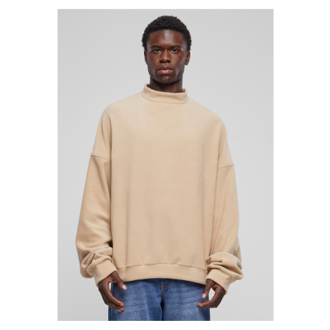 Men's oversized fleece sweatshirt Crew sand Urban Classics