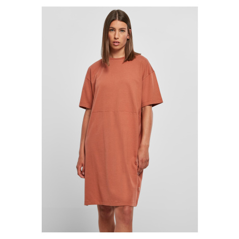 Women's dress with a slit tm. Orange Urban Classics