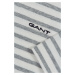 TRIČKO GANT STRIPED T-SHIRT GREY MELANGE