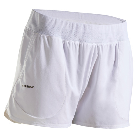 ARTENGO Dámske šortky SH Dry 500 na tenis biele BIELA