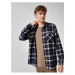 Koton Lumberjack Shirt Applique Pocket Detailed Classic Collar Long Sleeve