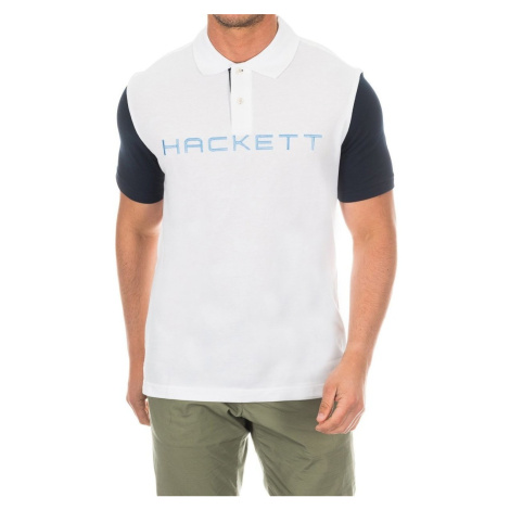 Hackett  HMX1008B-WHITE  Polokošele s krátkym rukávom Viacfarebná