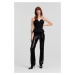 Nohavice Karl Lagerfeld Sequin Evening Pants Black