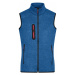 James & Nicholson Dámska vesta z pleteného fleecu JN773 - Kráľovsky modrý melír / červená