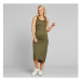 Dedicated Jersey Dress Kristinehamn Leaf Green