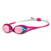 Juniorské plavecké okuliare ARENA Spider Jr Mirror WHITE-PINK-FUCHSIA