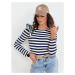 Women's striped blouse MORAS navy blue Dstreet