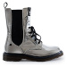 JUST ANOTHER COPY Silver chelsea boots