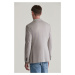 SAKO GANT SLIM TWO-TONED TWILL JERSEY BLAZER CHATEAU GREY