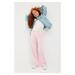 Trendyol Pink Wide Leg Girl Knitted Thin Sweatpants