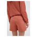 Bavlnené šortky New Balance oranžová farba, jednofarebné, vysoký pás