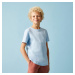 Detské bavlnené tričko unisex bledomodré