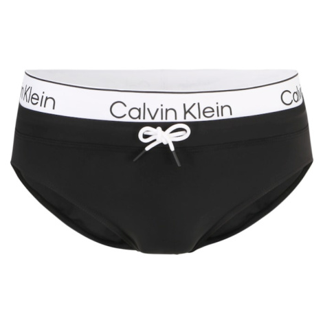 Calvin Klein Swimwear Plavecké šortky 'Meta Lecacy '  čierna / biela