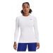 Dámske tréningové tričko s dlhým rukávom UNDER ARMOUR UA CG Authentics Crew-WHT