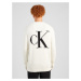 Calvin Klein Jeans Sveter 'BLOWN UP'  čierna / biela