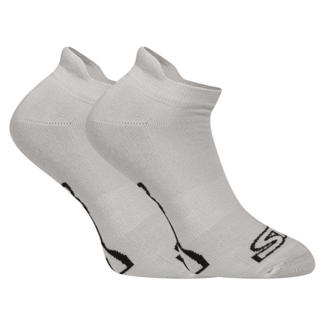 Ponožky Styx nízke sivé s čiernym logom (HN1062) L