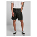 Eco-friendly denim Bermuda shorts black washed