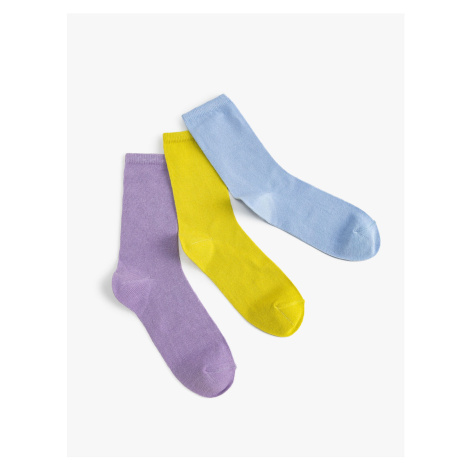 Koton 3-Piece Basic Socks Set Multi Color