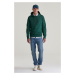 MIKINA GANT REG TONAL SHIELD HOODIE TARTAN GREEN