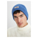 DEFACTO Men's Label Printed Knitted Beanie A5067AX24WN